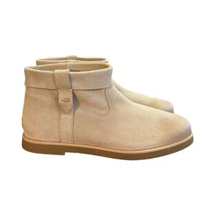 UGG JOSEFENE Short Cuff Suede Boots Sand Beige Women’s Size 10